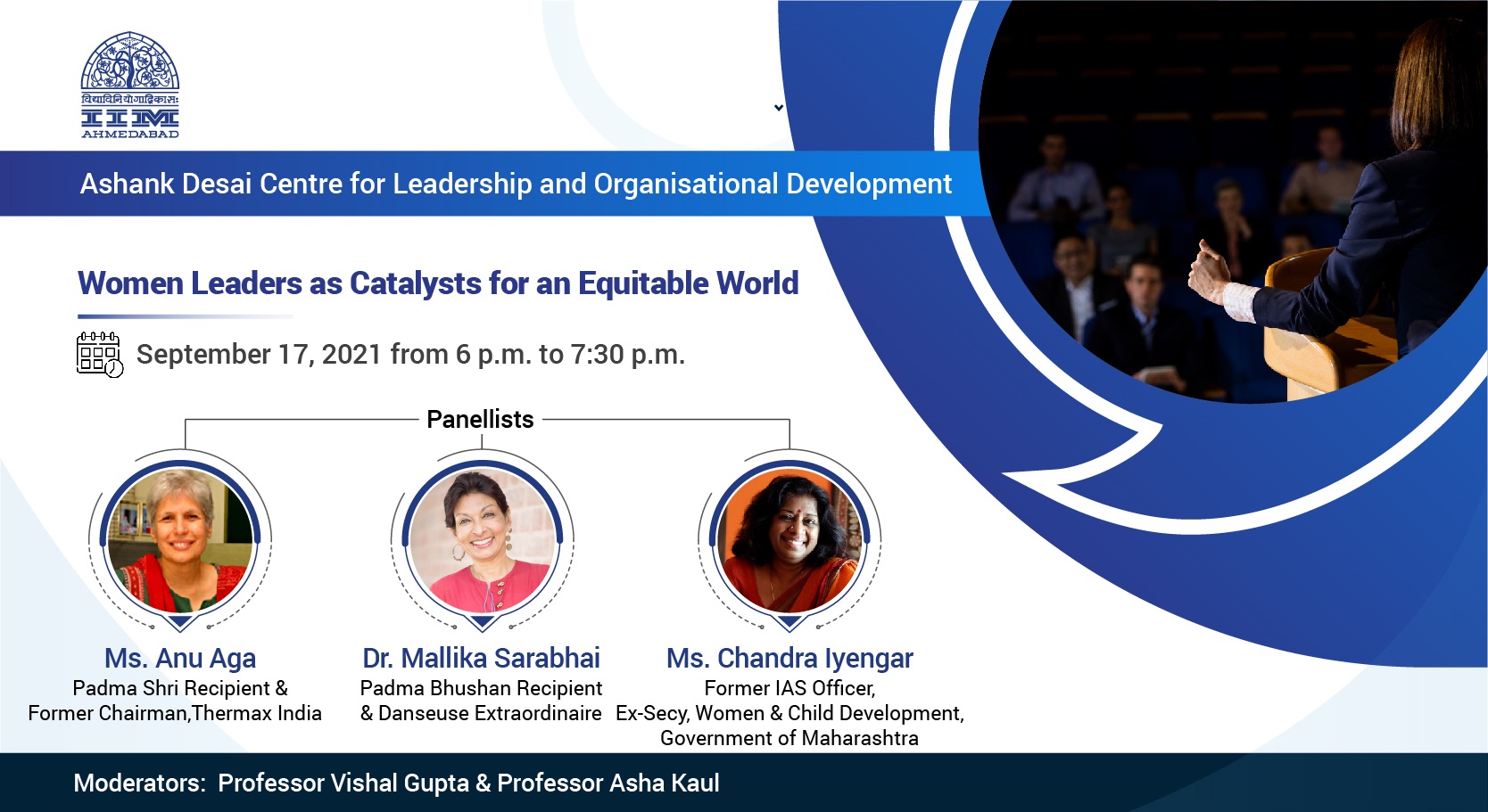 The panel discussion on “Women Leaders as Catalysts for an Equitable